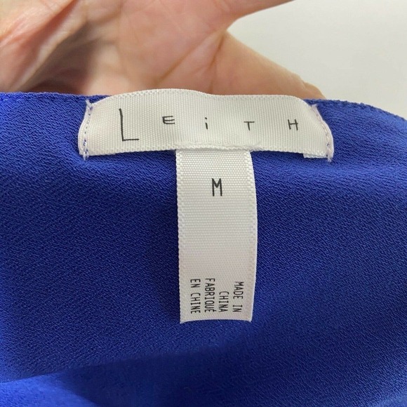 Leith Blue Peplum Blouse NWT - Picture 5 of 5